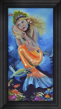 Framed Little Mermaid Print