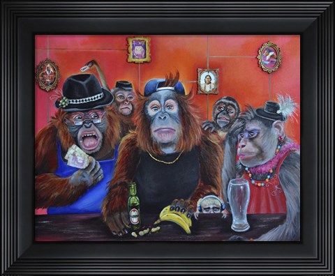Framed Monkey Business Print
