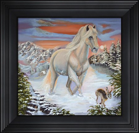 Framed Horse and the Hare Print