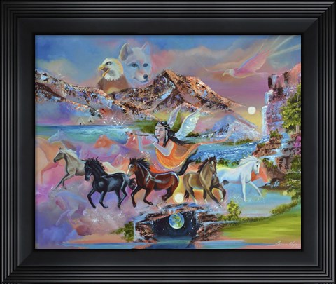 Framed Spirit of the Horse Print