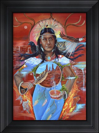 Framed Cleansing Elements Print