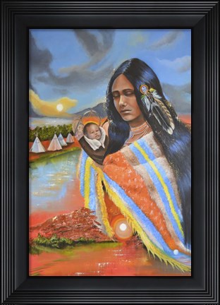 Framed Ayasha (Little One) Print