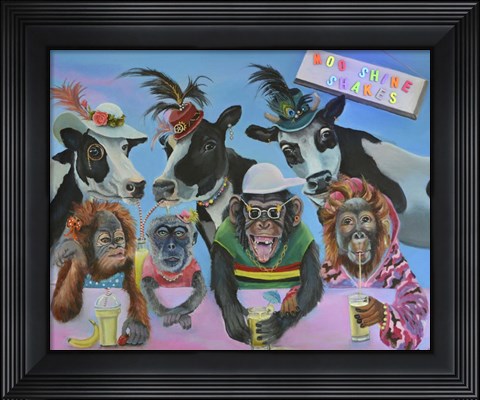 Framed Banana Milk Shake Print