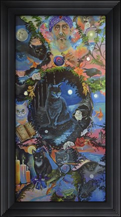 Framed Scaredy Cat Print