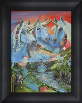 Framed Spirit of the Unicorn Print