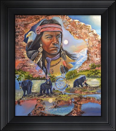 Framed Searching Print