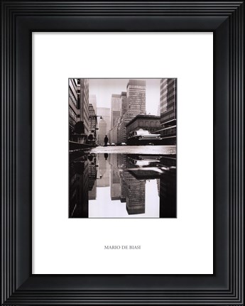 Framed Park Avenue NYC 1964 Print