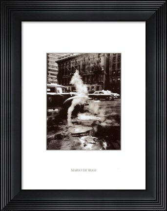 Framed New York City 1955 Print