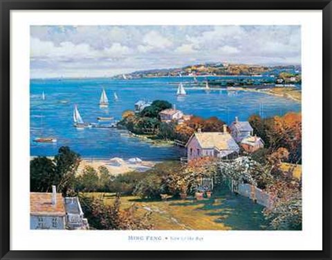 Framed View to the Bay Print