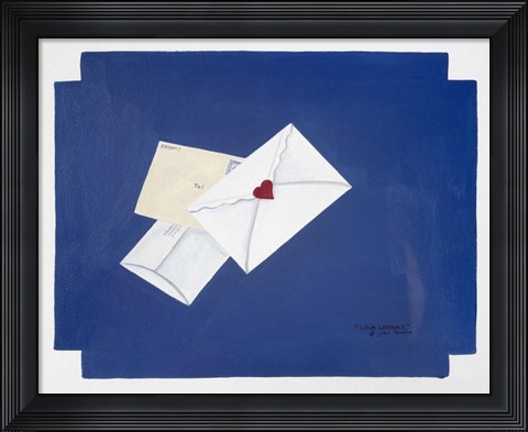 Framed Love Letters Print