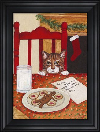 Framed Message To Santa Print