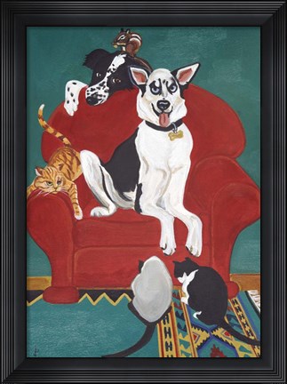 Framed Big Red Chair Print