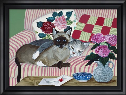 Framed Mink And Jezebel Print