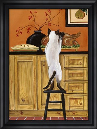 Framed Time To Carve The Bird Print