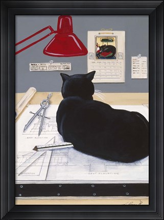 Framed Harold The Architectural Paperweight Print