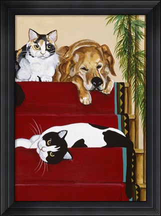 Framed Lazy Naps Print