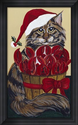 Framed Ten Luscious Lobsters Print