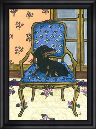 Framed French Chair Print