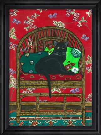 Framed Oriental Chair Print