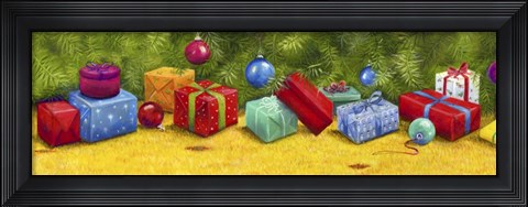 Framed Christmas Border 2 Print