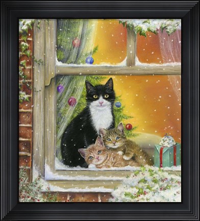 Framed Christmas Window Print