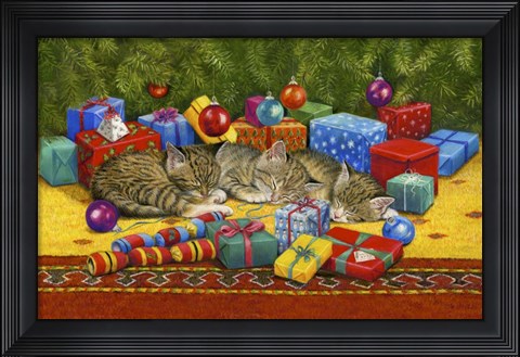 Framed Under The Christmas Tree Print