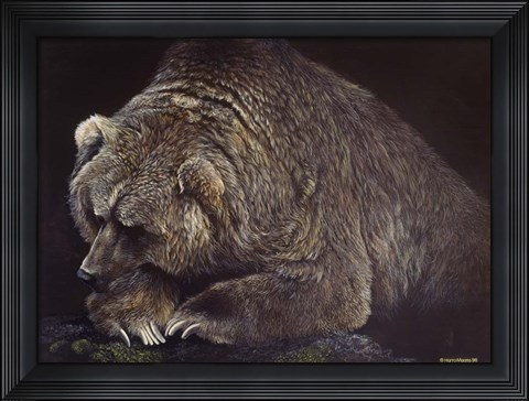 Framed Bear Print
