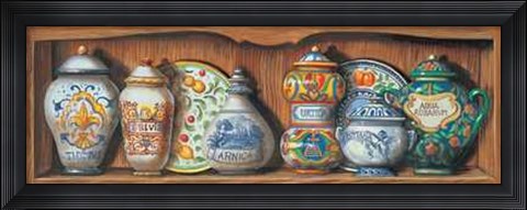 Framed Vasi con Spezie I Print