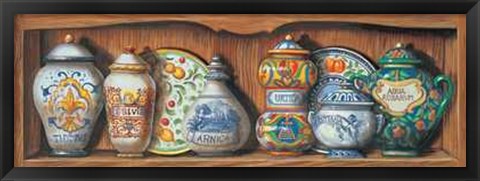 Framed Vasi con Spezie I Print