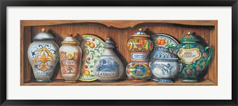 Framed Vasi con Spezie I Print