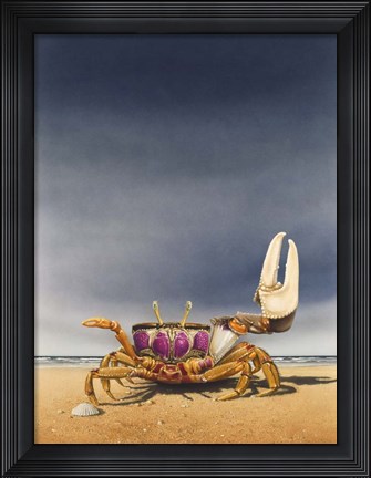 Framed Fiddler Crab Print
