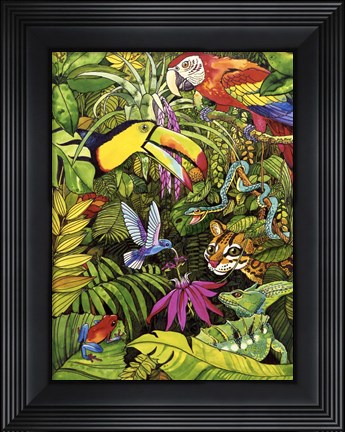 Framed Tropical Scenery Print