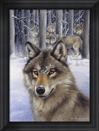 Framed Wolfpack Print