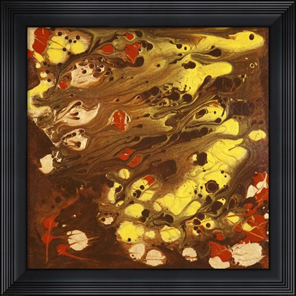 Framed Golden Dragon Print