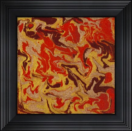 Framed Liquid Industrial IV - Canvas I Print