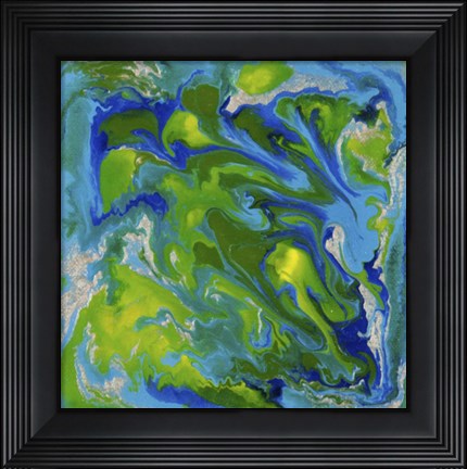 Framed Liquid Industrial IV - Canvas VII Print