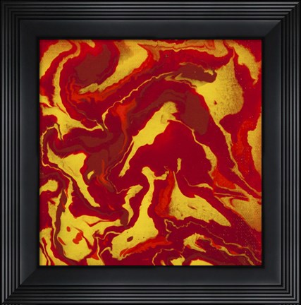 Framed Liquid Industrial IV - Canvas VIII Print