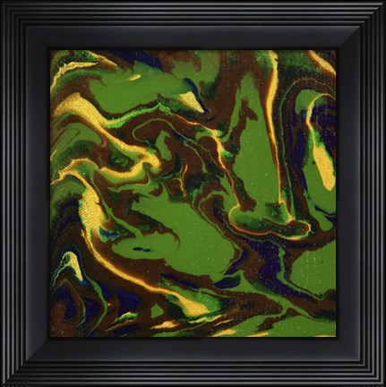 Framed Liquid Industrial IV - Canvas XII Print