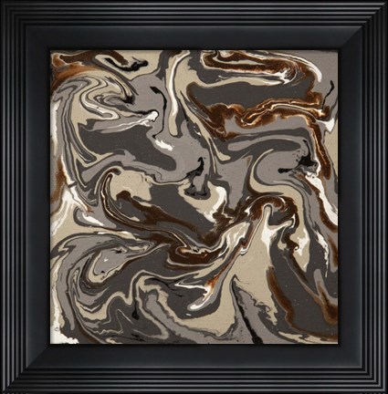 Framed Liquid Industrial IV - Canvas XIII Print