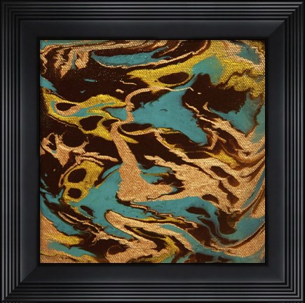 Framed Liquid Industrial IV - Canvas XIV Print