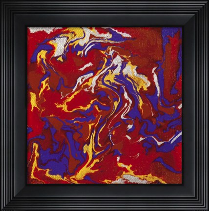 Framed Liquid Industrial IV - Canvas XV Print