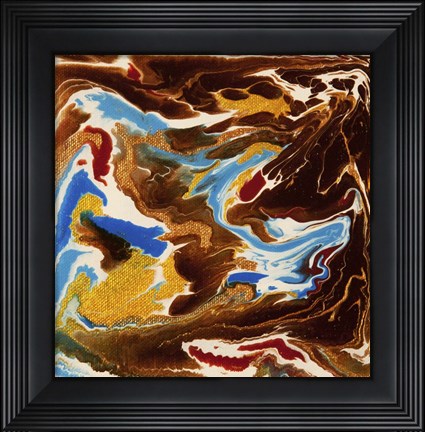 Framed Liquid Industrial IV - Canvas XIX Print