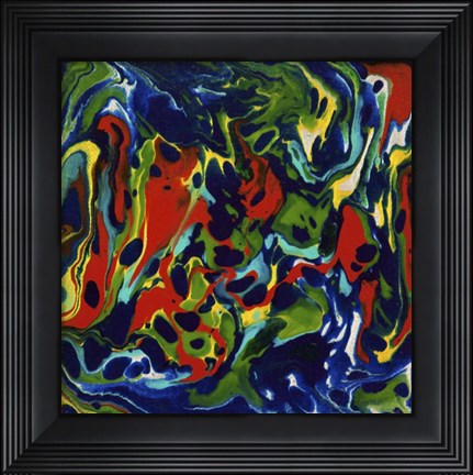 Framed Liquid Industrial IV - Canvas XX Print