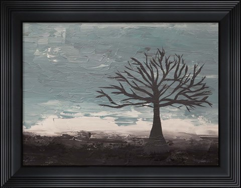 Framed Abstract Tree II Print