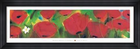 Framed Campo di Papaveri Print