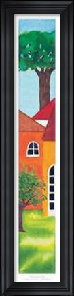 Framed Primavera Nel Borgo Print