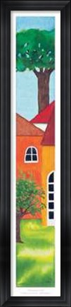 Framed Primavera Nel Borgo Print