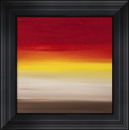 Framed 4 Sunsets - Canvas 1 Print