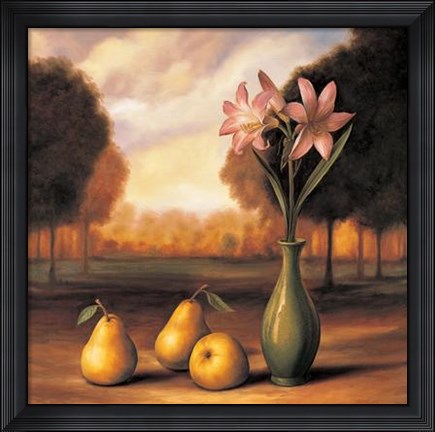 Framed Pear Landscape Print