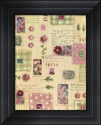Framed Flower Collage 2 Print